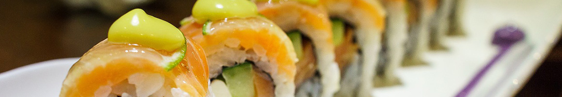 Eating Sushi at Sushi Nest restaurant in Elmhurst, IL.